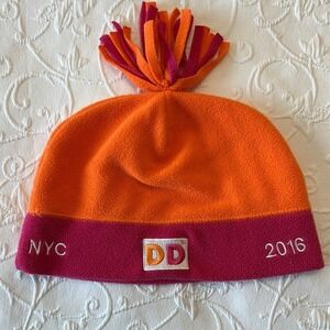 Dunkin‎ Donuts Orange and Pink 2016 TCS New York City Marathon Beanie